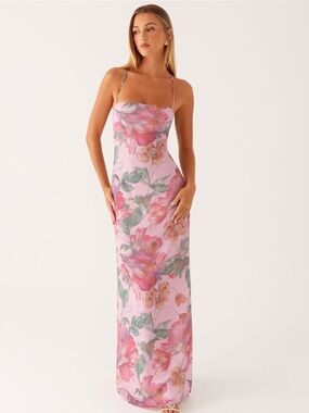 LIKE BRAND NEW! WORN ONCE! PEPPERMAYO PEGGY FLORAL MAXI DRESS. SIZE 2.